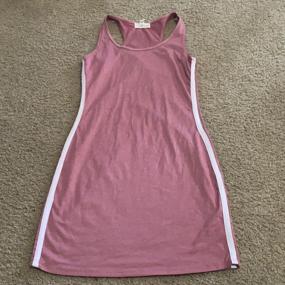 Light pink dress with no sleeves
